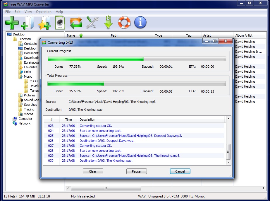 converter audio mp3 to wav