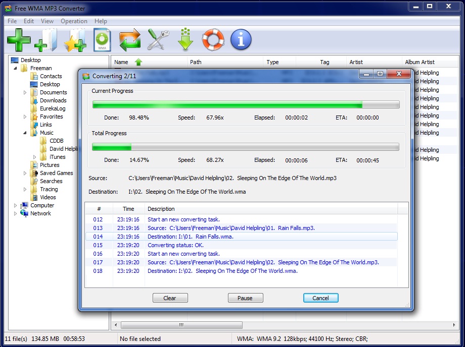 Windows 8 Free WMA to MP3 Converter full